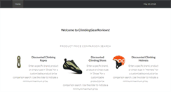 Desktop Screenshot of climbinggearreviews.org